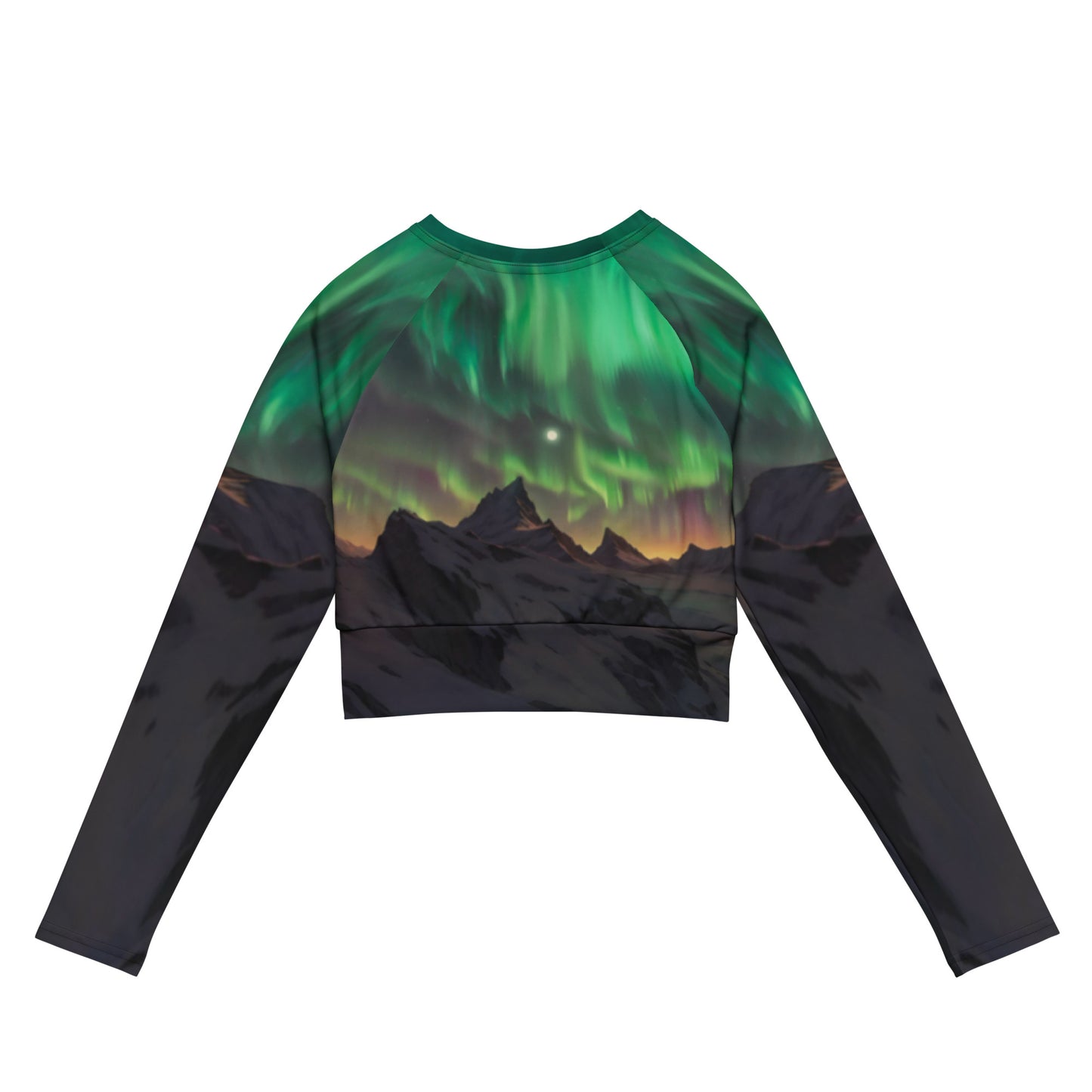 DIVINE Long Sleeve Crop Top - Paradise v7