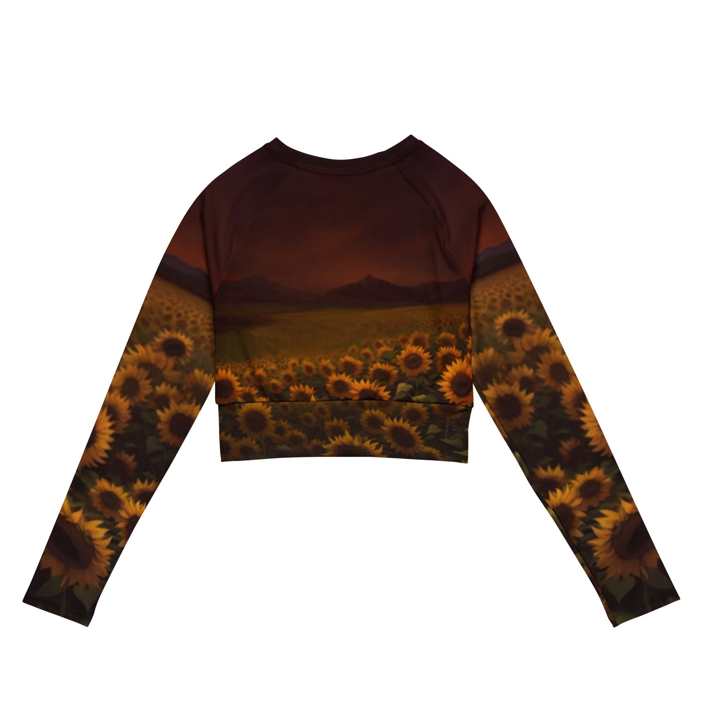 DIVINE Long Sleeve Crop Top - Paradise v16