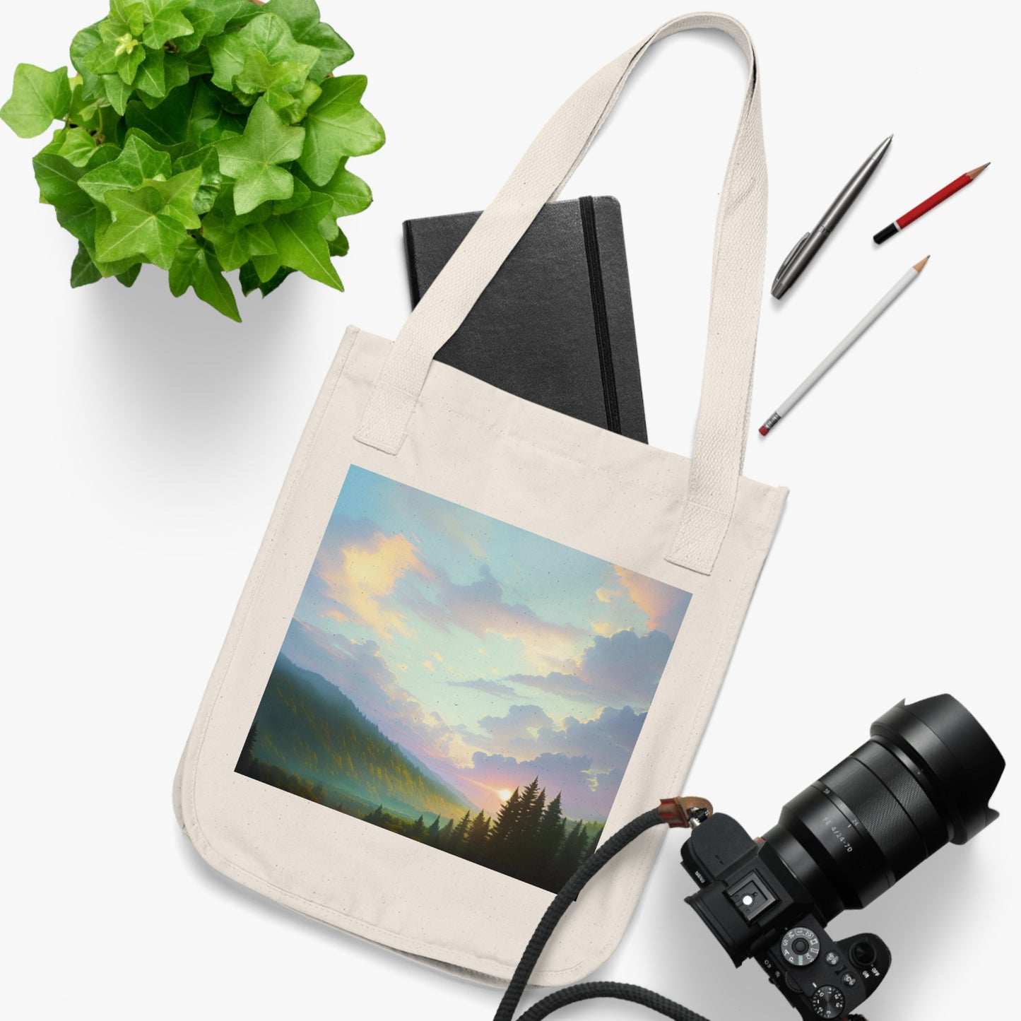 Eco-Canvas Tote Bag - Paradise v12