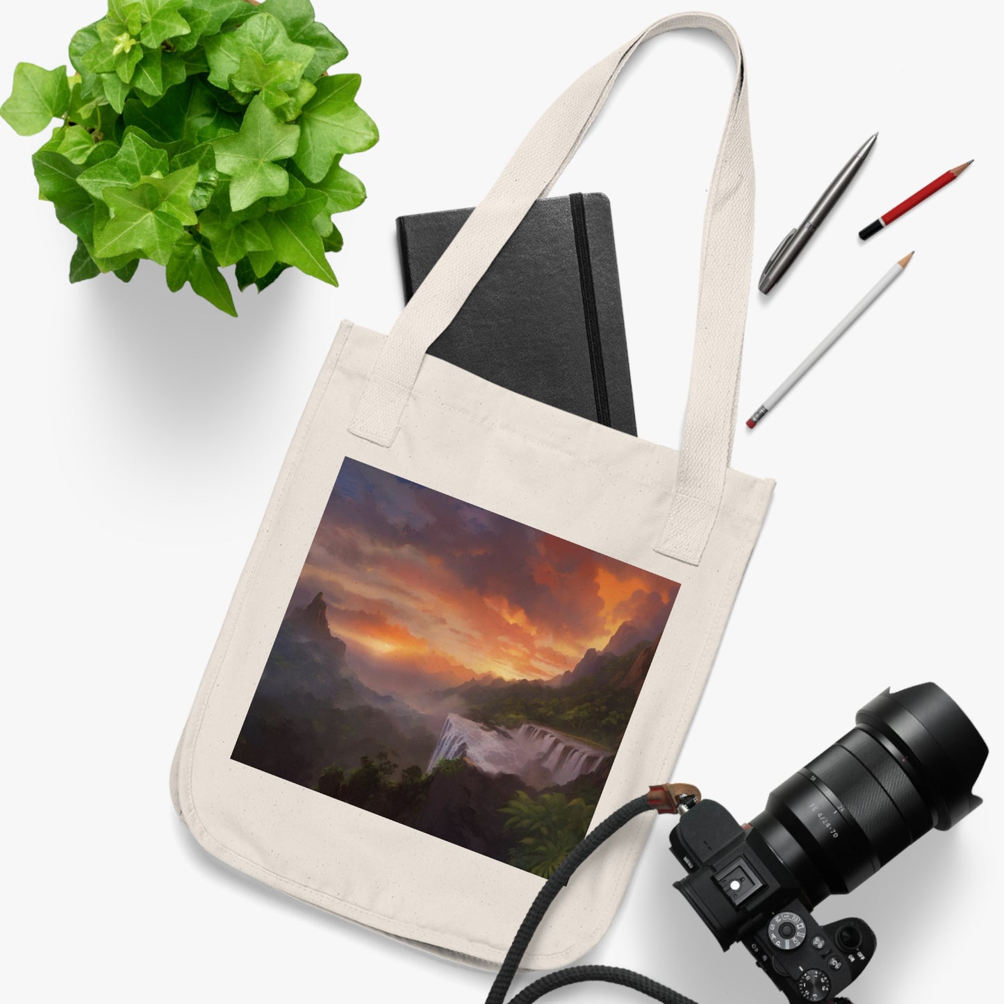 Eco-Canvas Tote Bag - Paradise v22