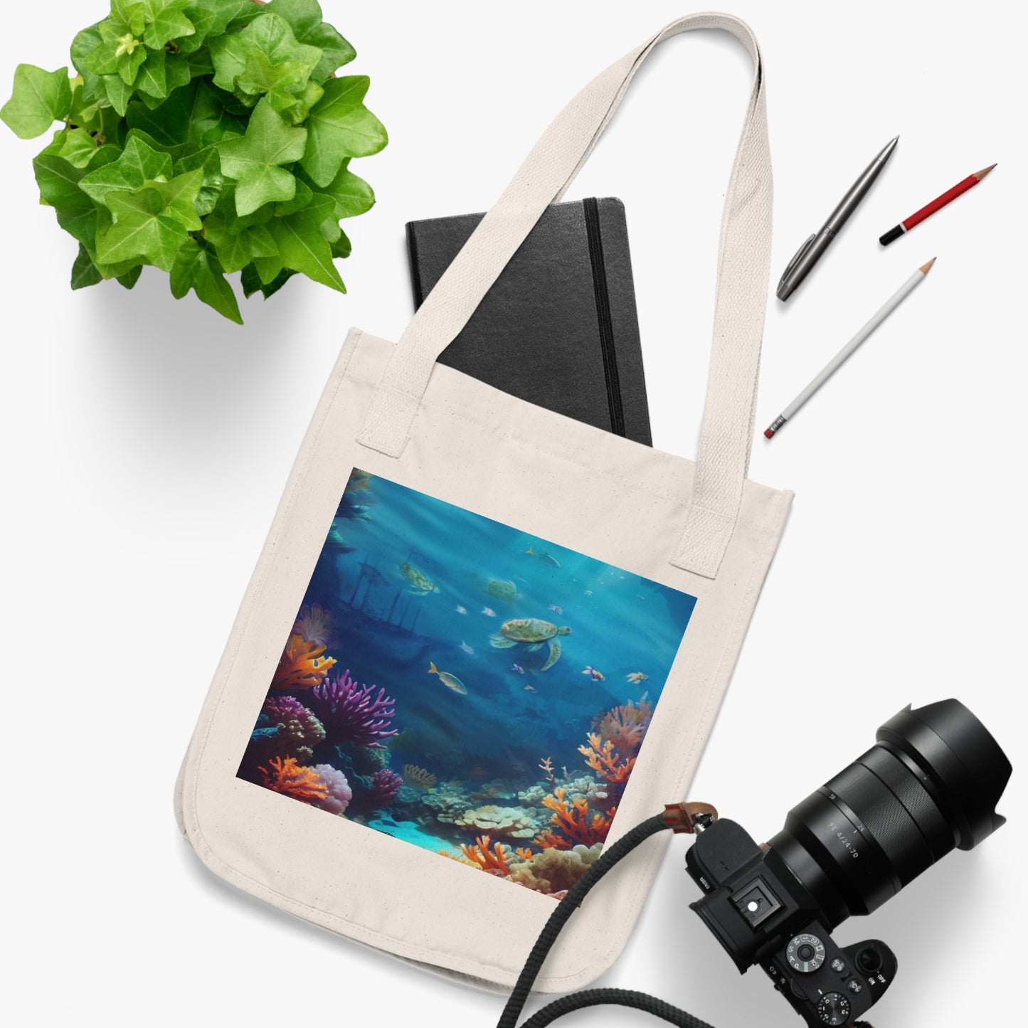 Eco-Canvas Tote Bag - Paradise v2