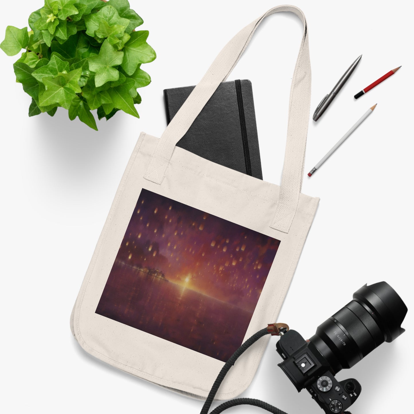 Eco-Canvas Tote Bag - Paradise v19