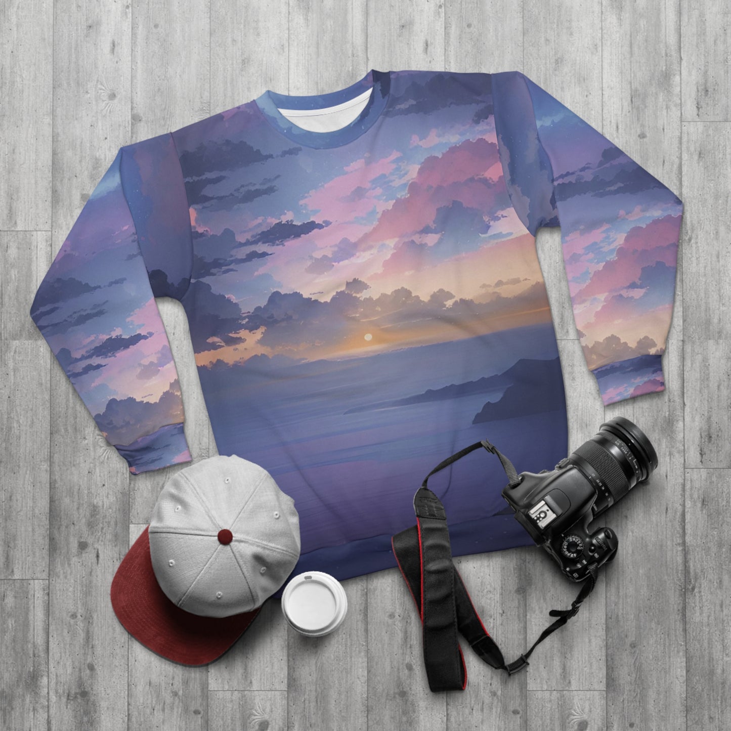 Unisex Sweatshirt (AOP) - Paradise v4