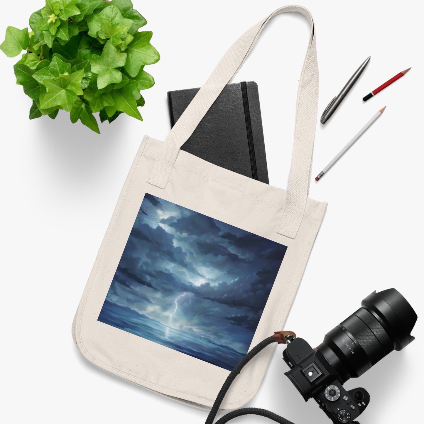 Eco-Canvas Tote Bag - Paradise v34