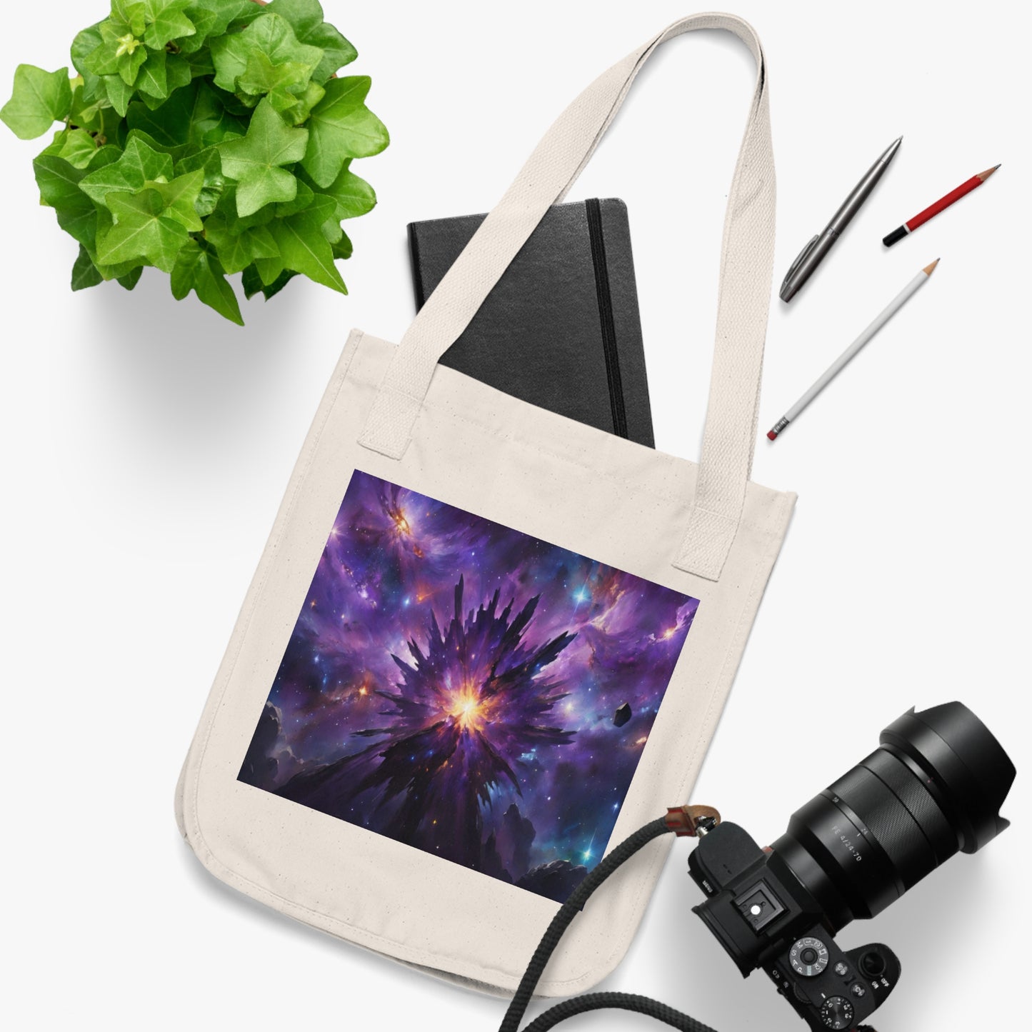 Eco-Canvas Tote Bag - Universe v9