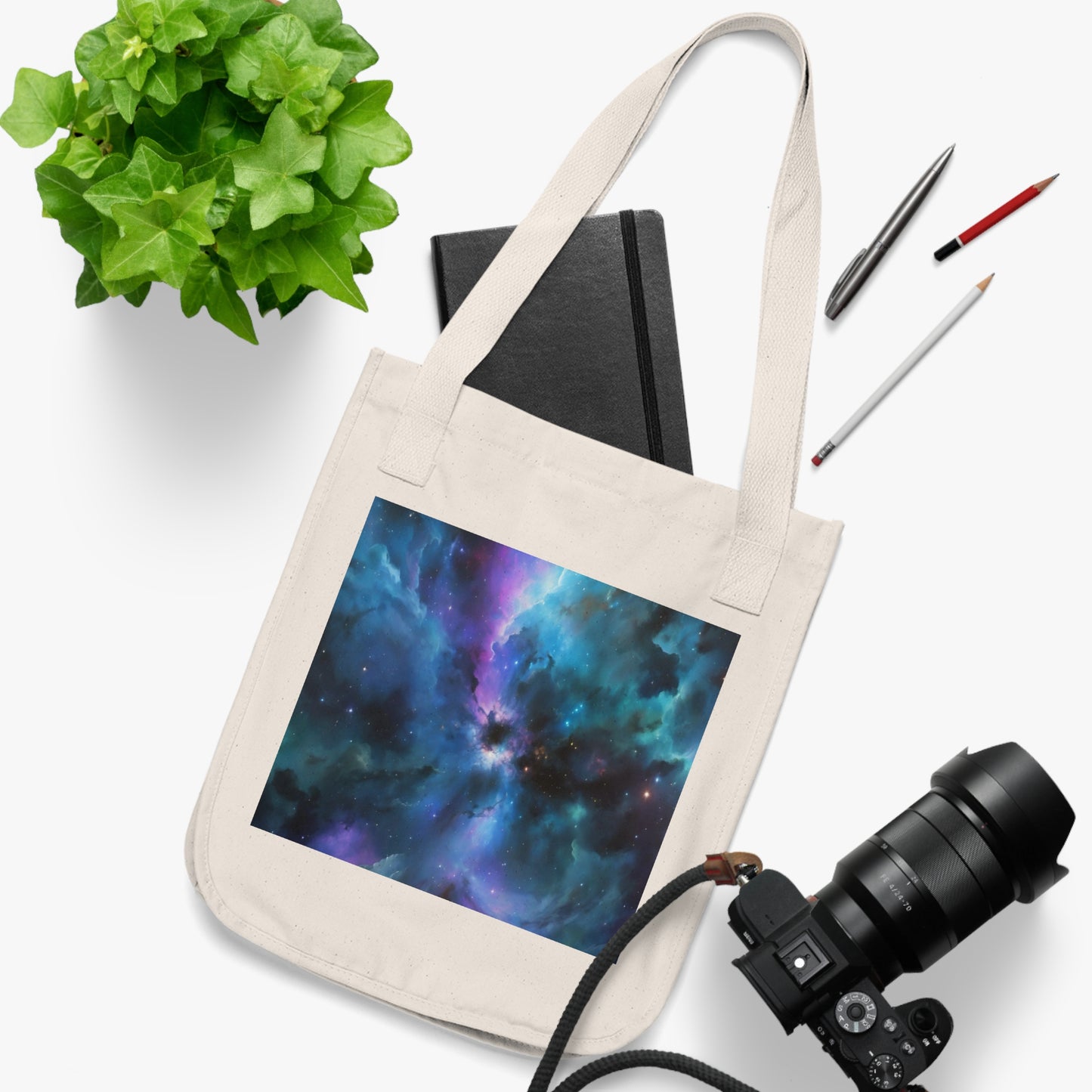 Eco-Canvas Tote Bag - Universe v8