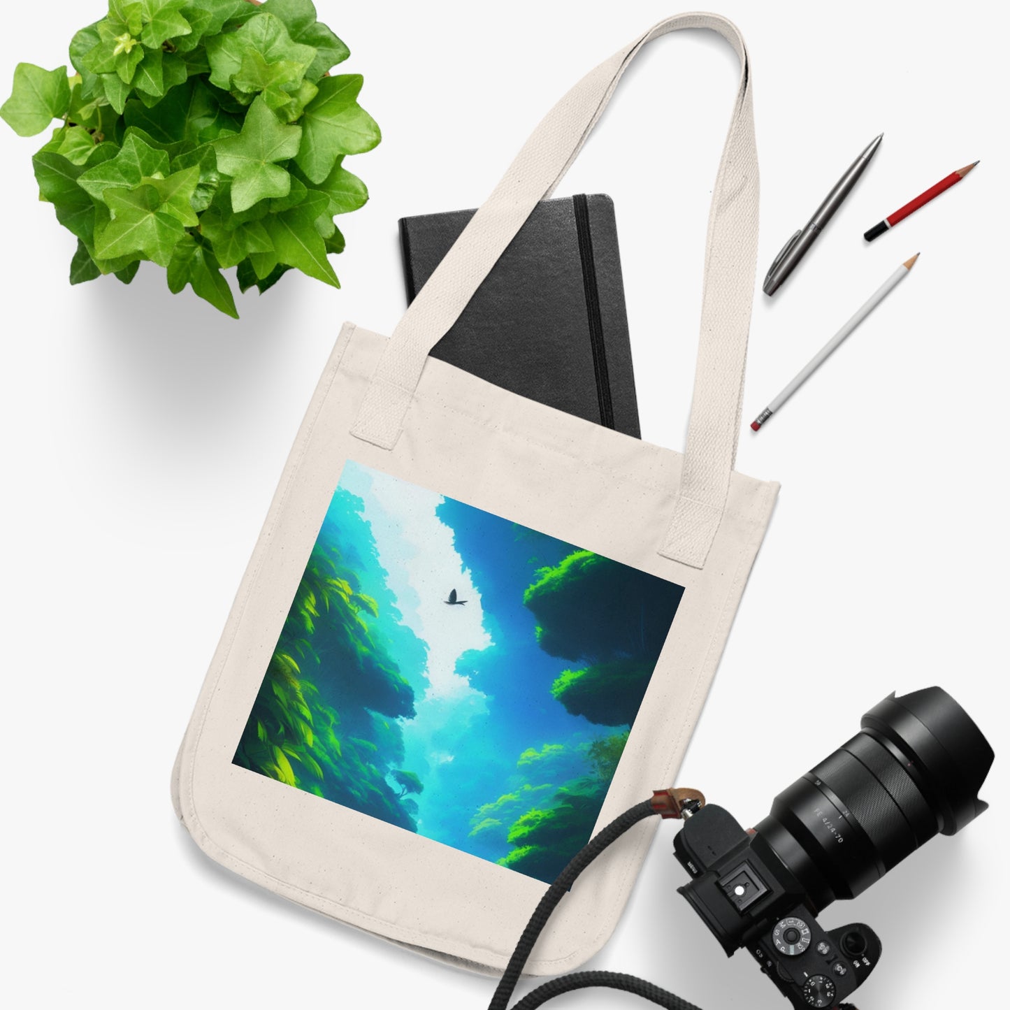 Eco-Canvas Tote Bag - Paradise v4