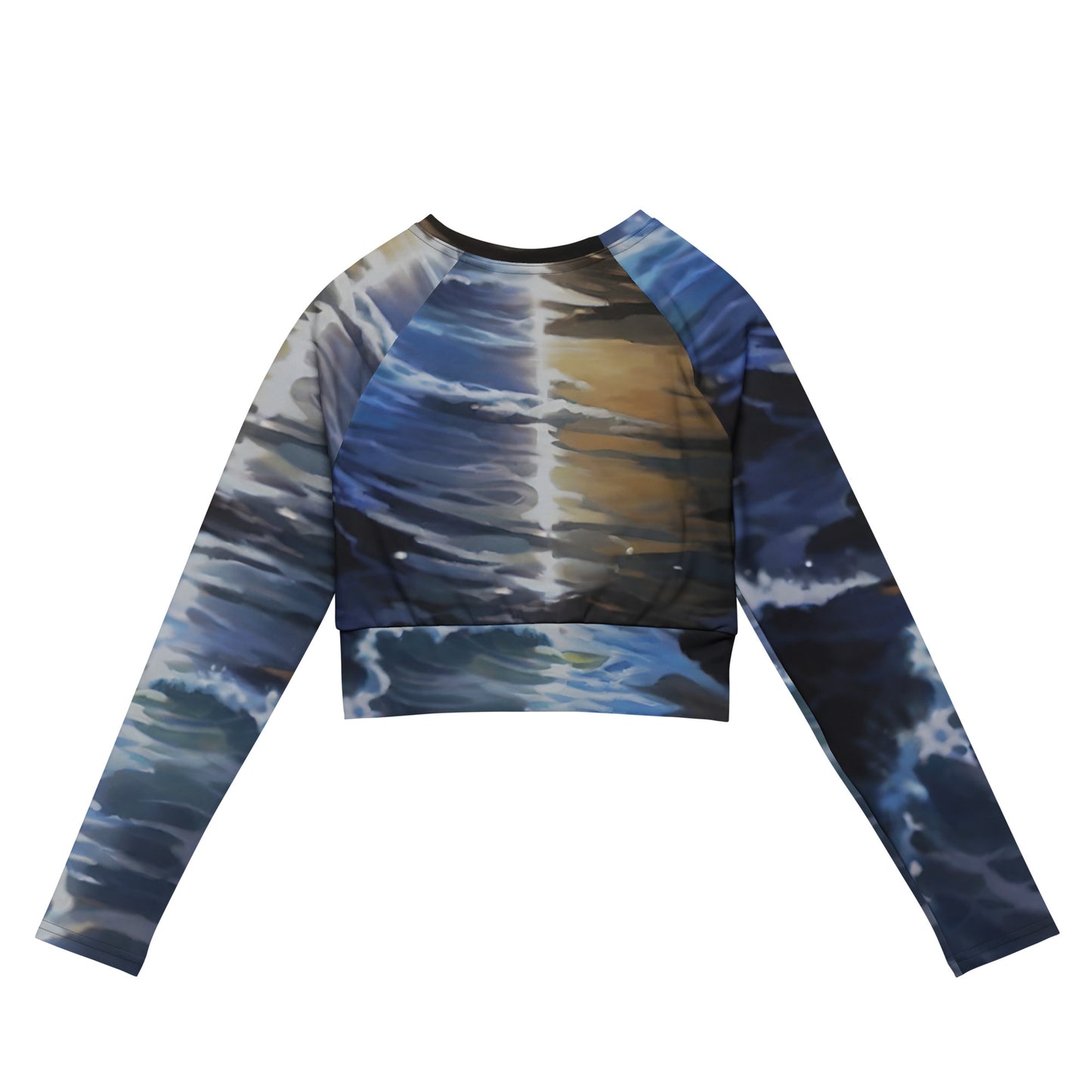 Long-Sleeve Crop Top - Paradise v17