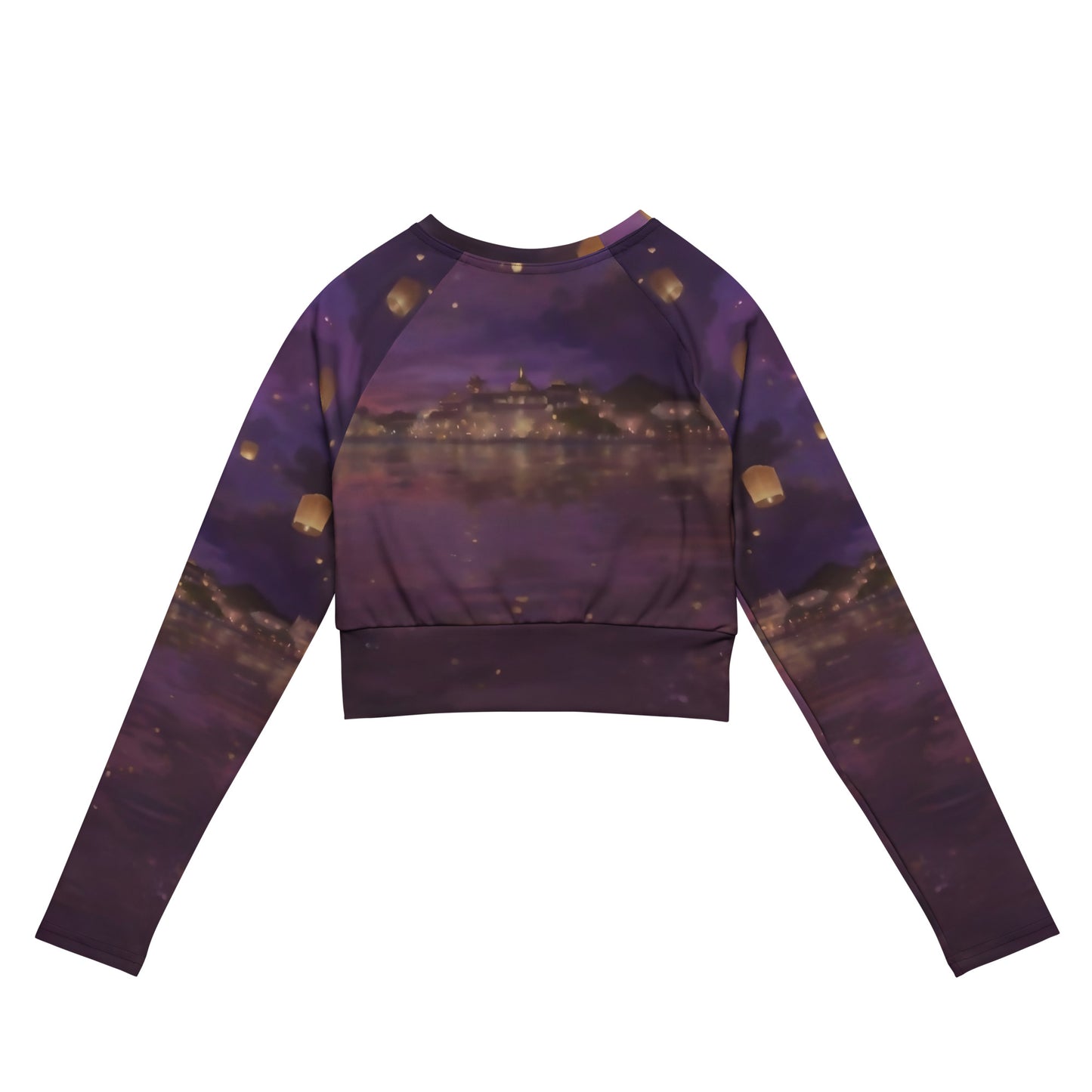 Long-Sleeve Crop Top - Paradise v19