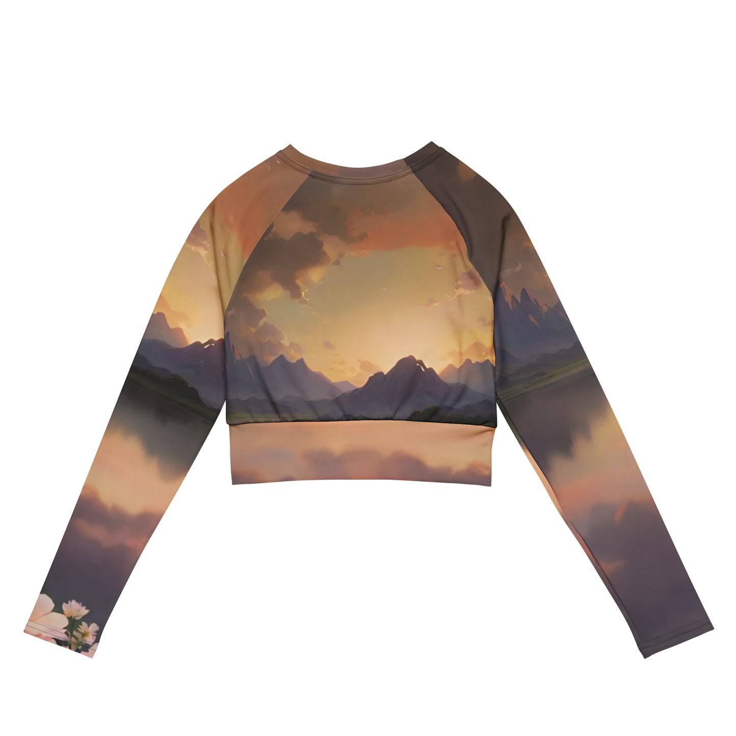 Long-Sleeve Crop Top - Paradise v20