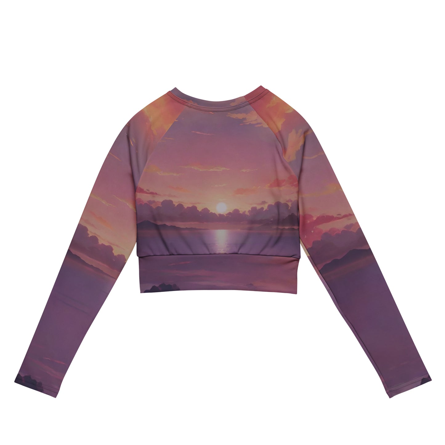 Long-Sleeve Crop Top - Paradise v21