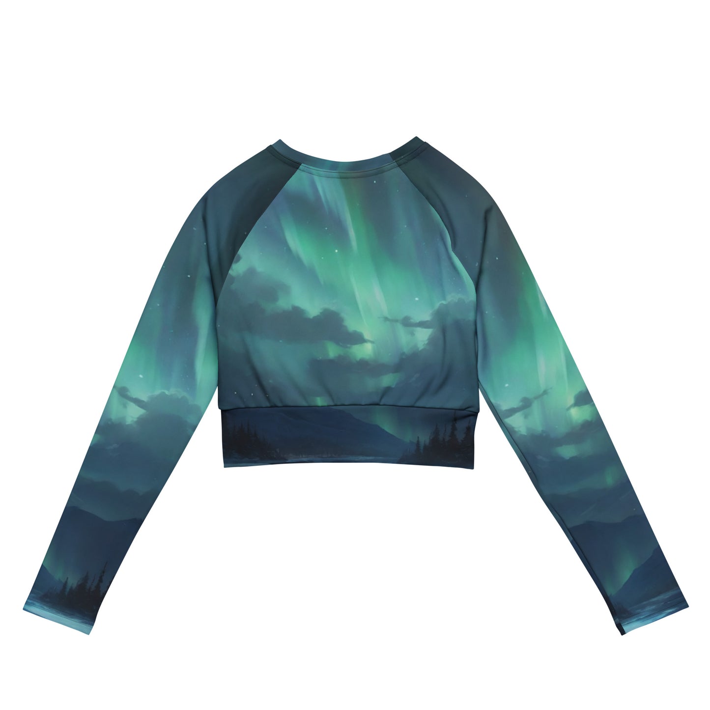 Long-Sleeve Crop Top - Paradise v18