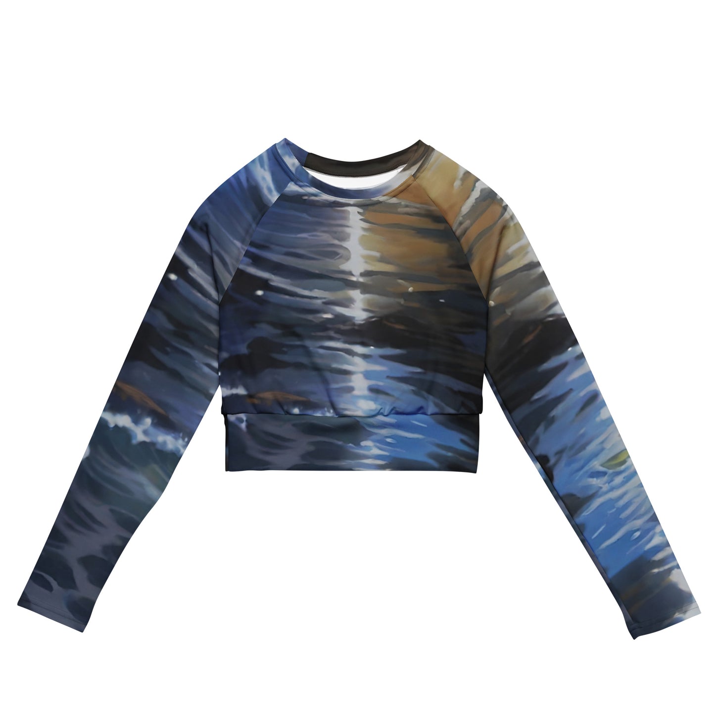 Long-Sleeve Crop Top - Paradise v17