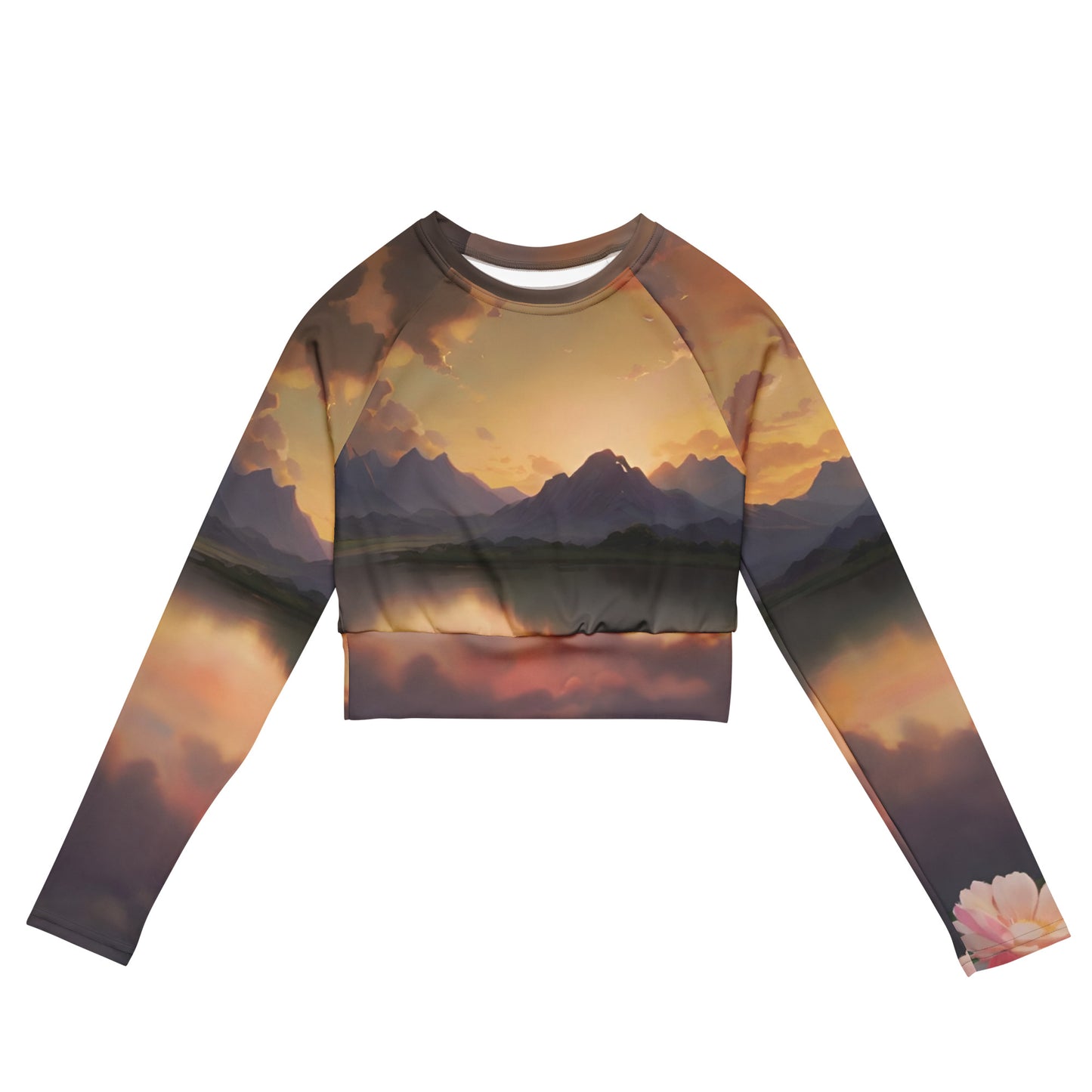 Long-Sleeve Crop Top - Paradise v20