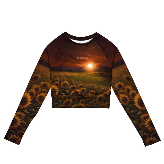 DIVINE Long Sleeve Crop Top - Paradise v16